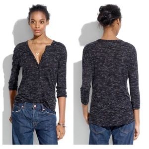 Madewell Heathered Draped Henley